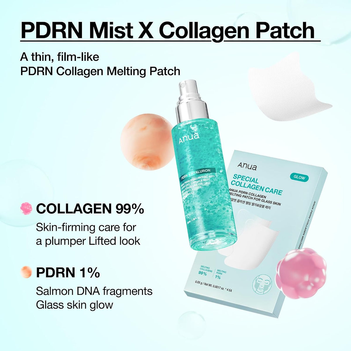 Anua PDRN Collagen Melting Patch For Glass Skin (4 Patches) - Lahab Beauty | لهب بيوتي