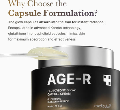 [Medicube] AGE-R Glutathione Glow Capsule Facial Cream - 50ml - Lahab Beauty | لهب بيوتي