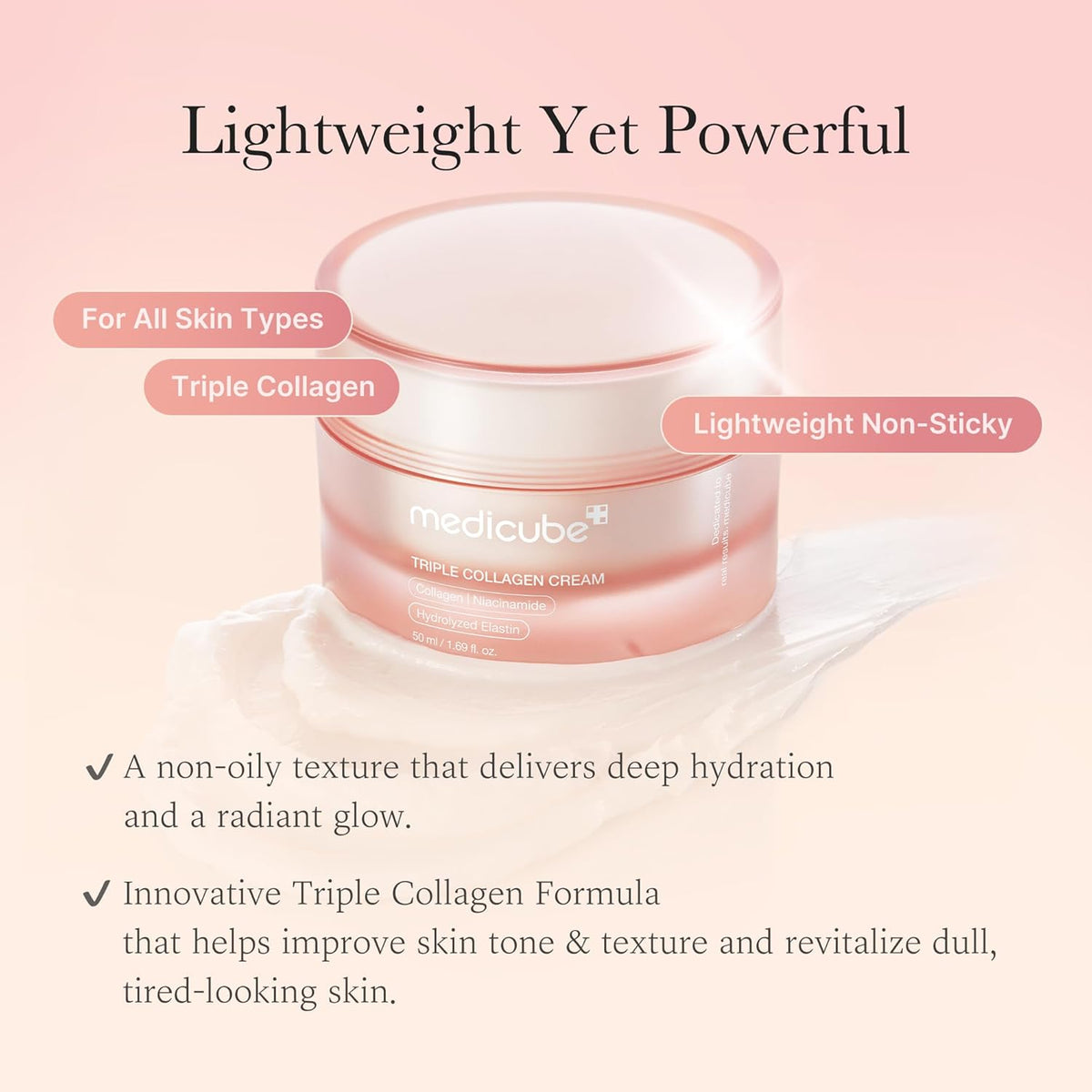 Medicube Triple Collagen Cream 4.0 (50ml) - Lahab Beauty | لهب بيوتي