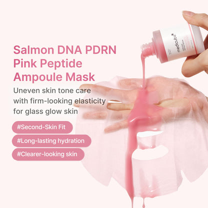 Medicube PDRN Pink Peptide Ampoule Mask 6EA - Lahab Beauty | لهب بيوتي
