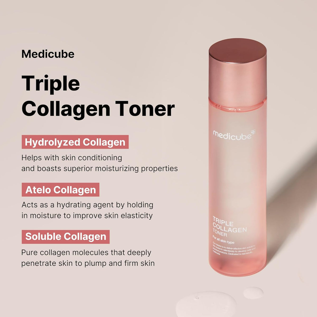 [Medicube] TRIPLE COLLAGEN TONER 4.0 140ml - Lahab Beauty | لهب بيوتي