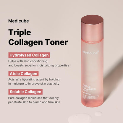 [Medicube] TRIPLE COLLAGEN TONER 4.0 140ml - Lahab Beauty | لهب بيوتي