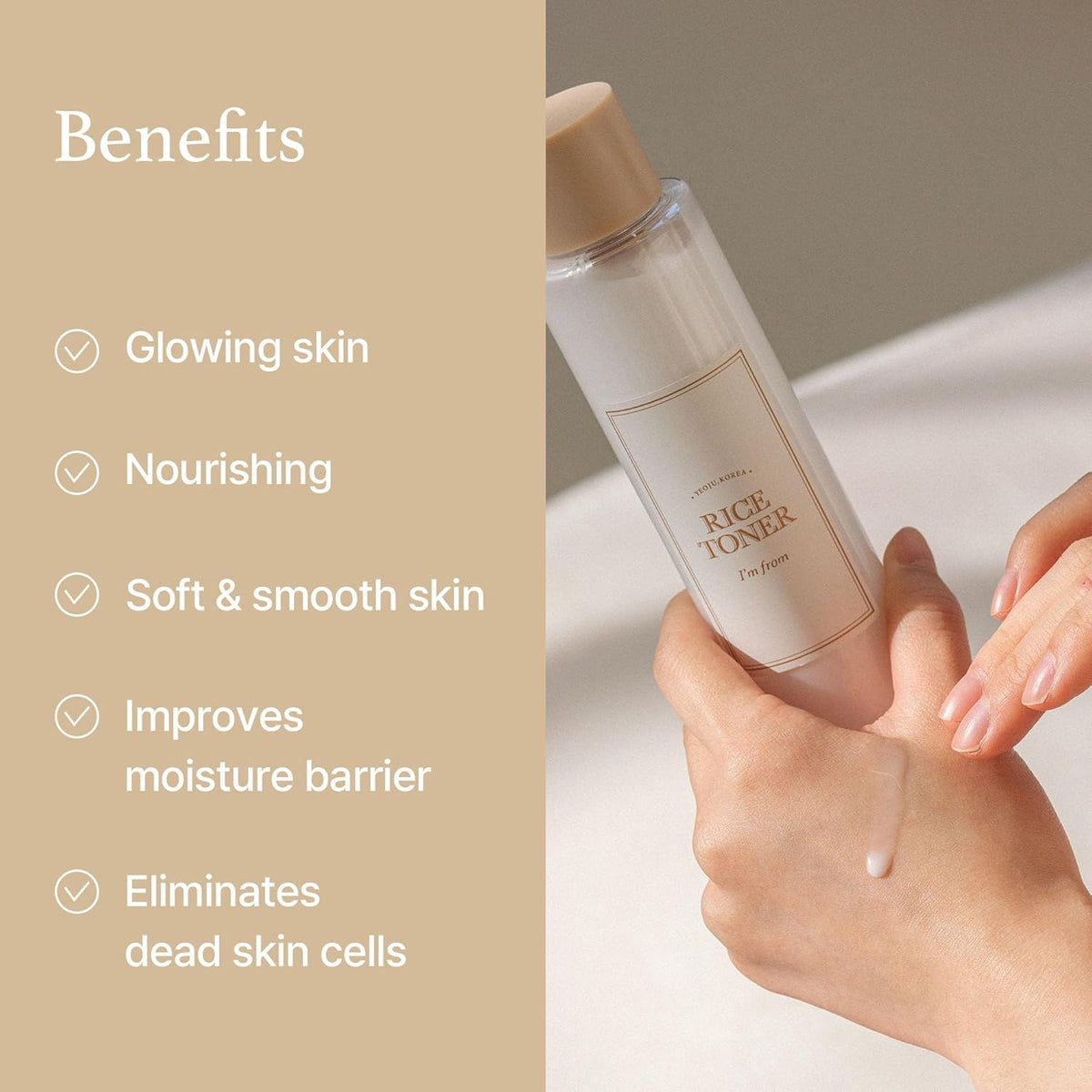 I'm from Rice Toner – Brighten, Hydrate &; Nourish 🍚✨ | 150ml - Lahab Beauty | لهب بيوتي