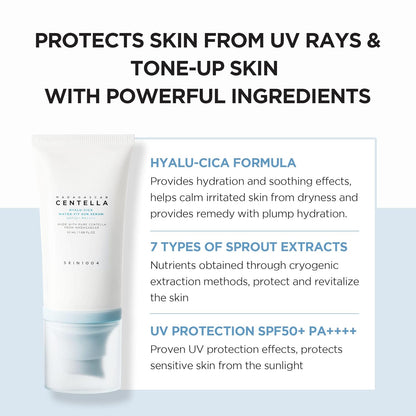 [SKIN1004] Madagascar Centella Hyalu-Cica Water-Fit Sun Serum 50ml Twin Pack (2ea) - Lahab Beauty | لهب بيوتي