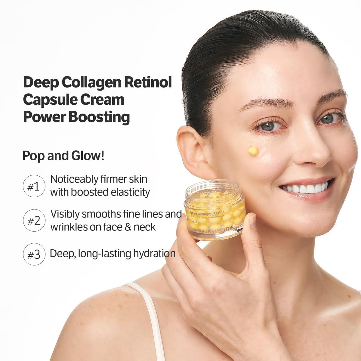 SUNGBOON EDITOR Deep Collagen Retinol Power Boosting Capsule Cream 50ml - Lahab Beauty | لهب بيوتي