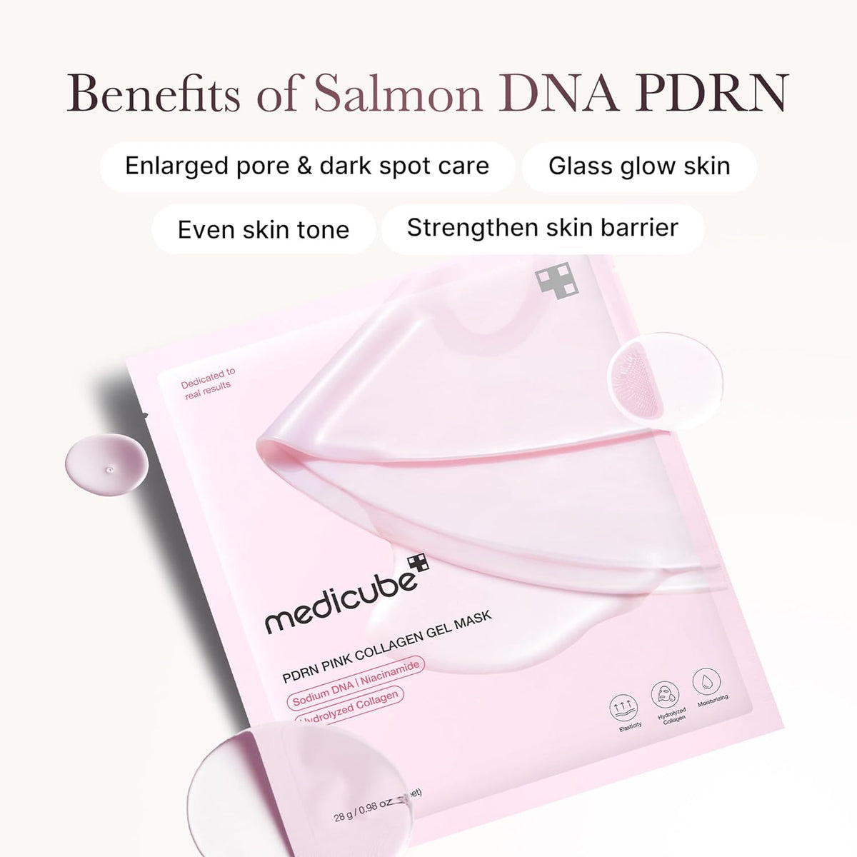 Medicube PDRN Pink Collagen Gel Mask (1ea) - Lahab Beauty | لهب بيوتي