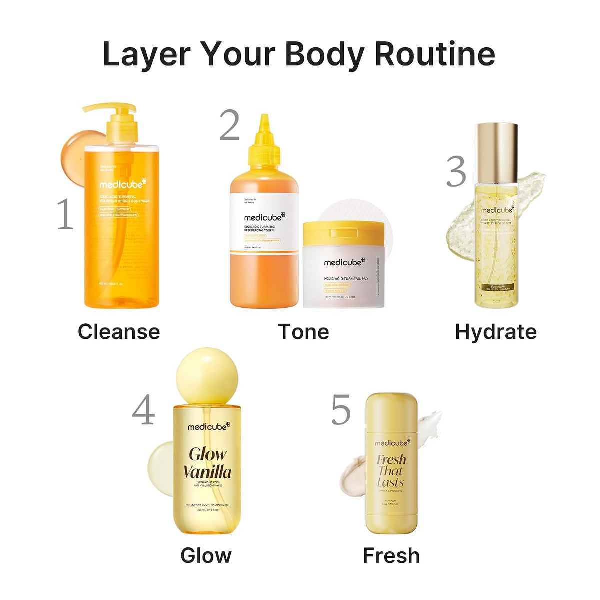 Medicube Glow Vanilla Hair & Body Fragrance Mist 100ml - Lahab Beauty | لهب بيوتي