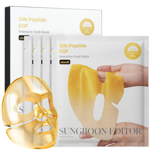 SUNGBOON EDITOR Deep Collagen Silk Peptide EGF Gold Overnight Mask (37g x 4ea) - Lahab Beauty | لهب بيوتي