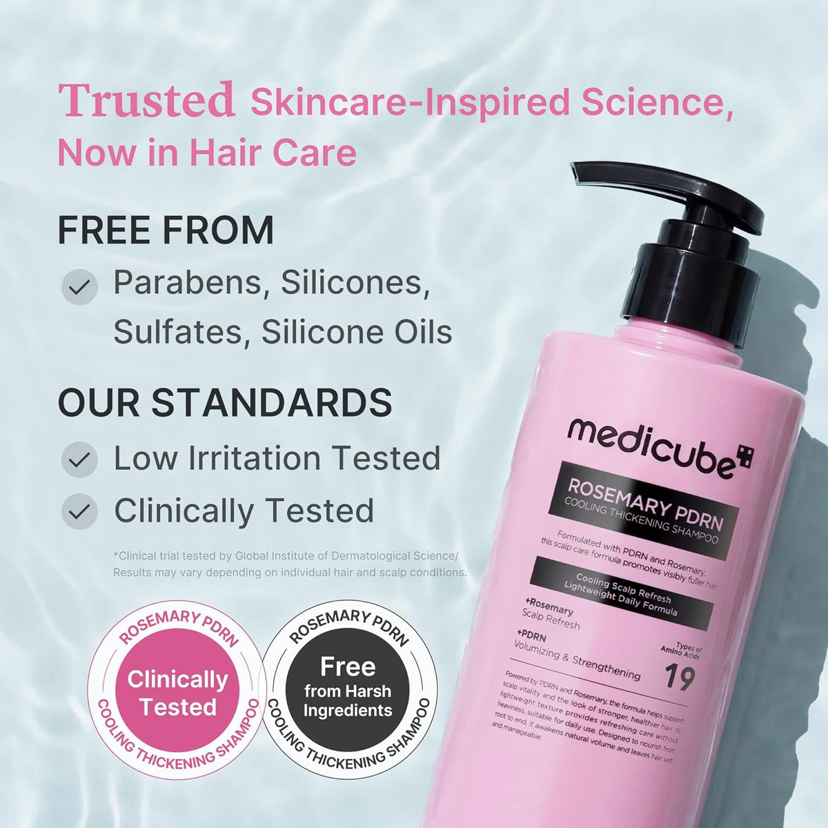 Medicube Rosemary PDRN Clarifying Shampoo (400ml / 13.52 fl. oz) 🌿🧼 - Lahab Beauty | لهب بيوتي