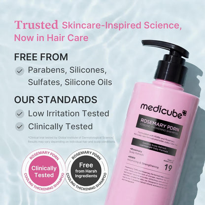 Medicube Rosemary PDRN Clarifying Shampoo (400ml / 13.52 fl. oz) 🌿🧼 - Lahab Beauty | لهب بيوتي