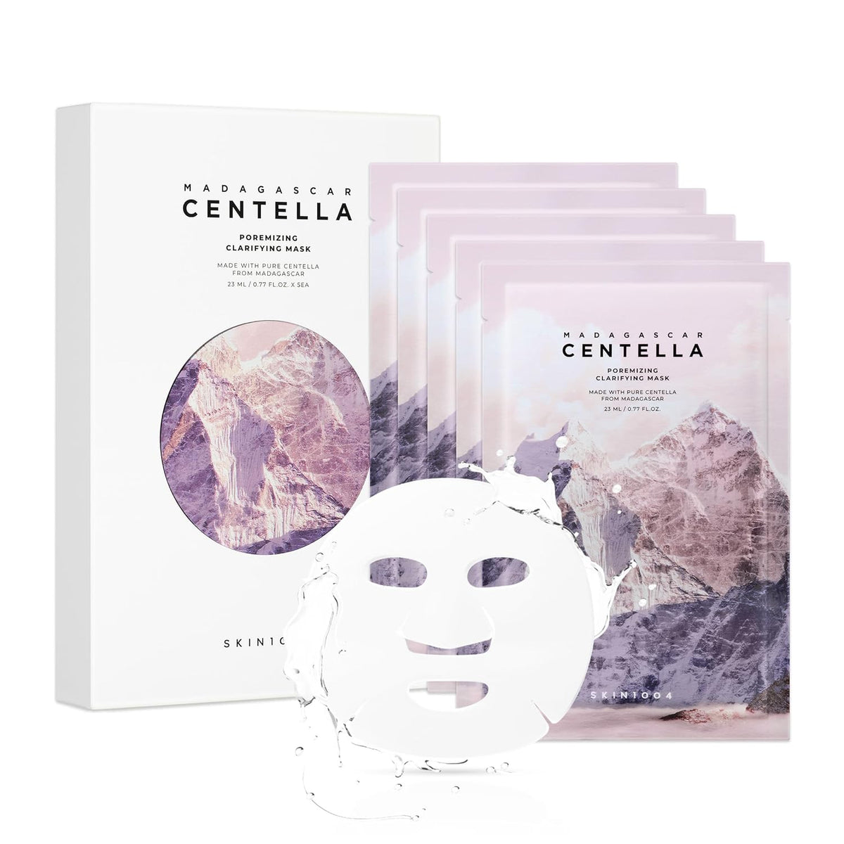 SKIN1004 Madagascar Centella Poremizing Clarifying Mask (5 Sheets) 🌿✨ - Lahab Beauty | لهب بيوتي