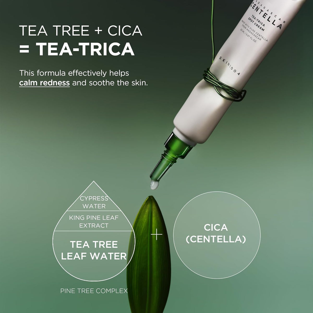 SKIN1004 Tea-Trica Spot Cream (20ml / 0.68 fl oz) 🌿✨ - Lahab Beauty | لهب بيوتي