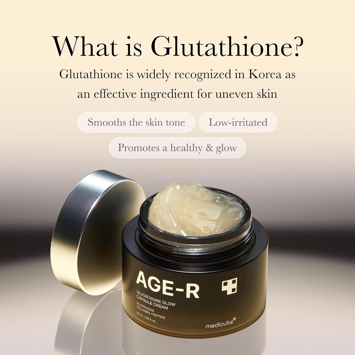 [Medicube] AGE-R Glutathione Glow Capsule Facial Cream - 50ml - Lahab Beauty | لهب بيوتي
