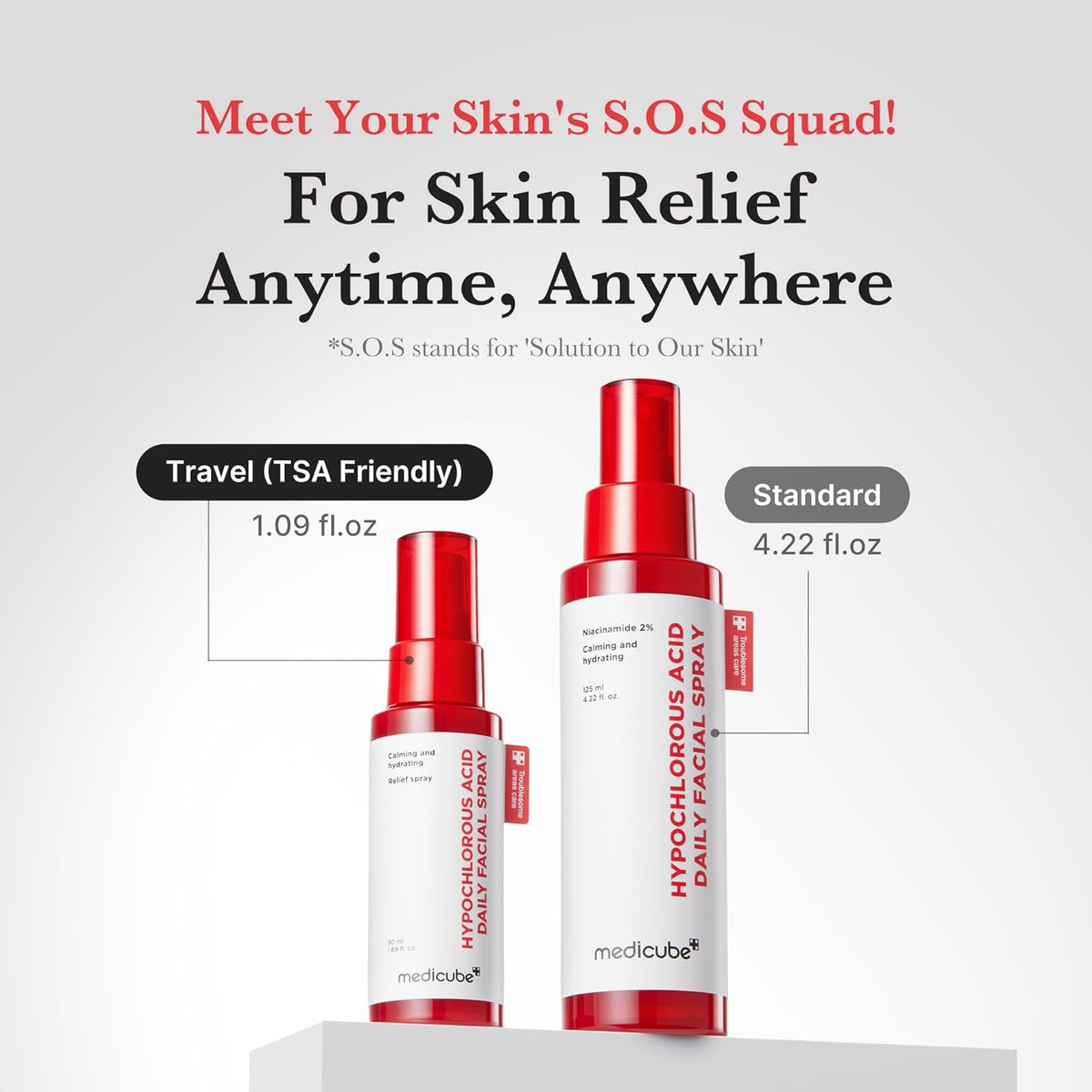 [Medicube] White Mini Booster Pro On-The-Go and Soothing Spray 50ml - Lahab Beauty | لهب بيوتي