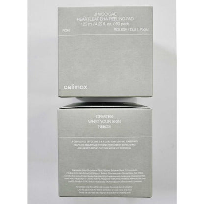[Celimax] Ji Woo Gea Heartleaf BHA Peeling Pad (60ea) - Lahab Beauty | لهب بيوتي
