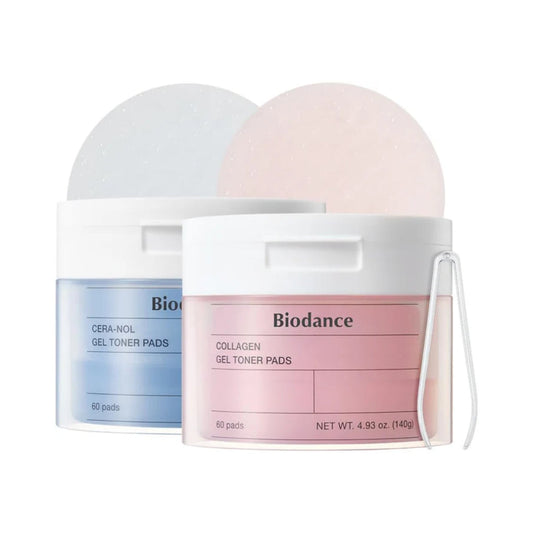 BIODANCE Gel Toner Pads Duo – Collagen & Ceramide Set - Lahab Beauty | لهب بيوتي