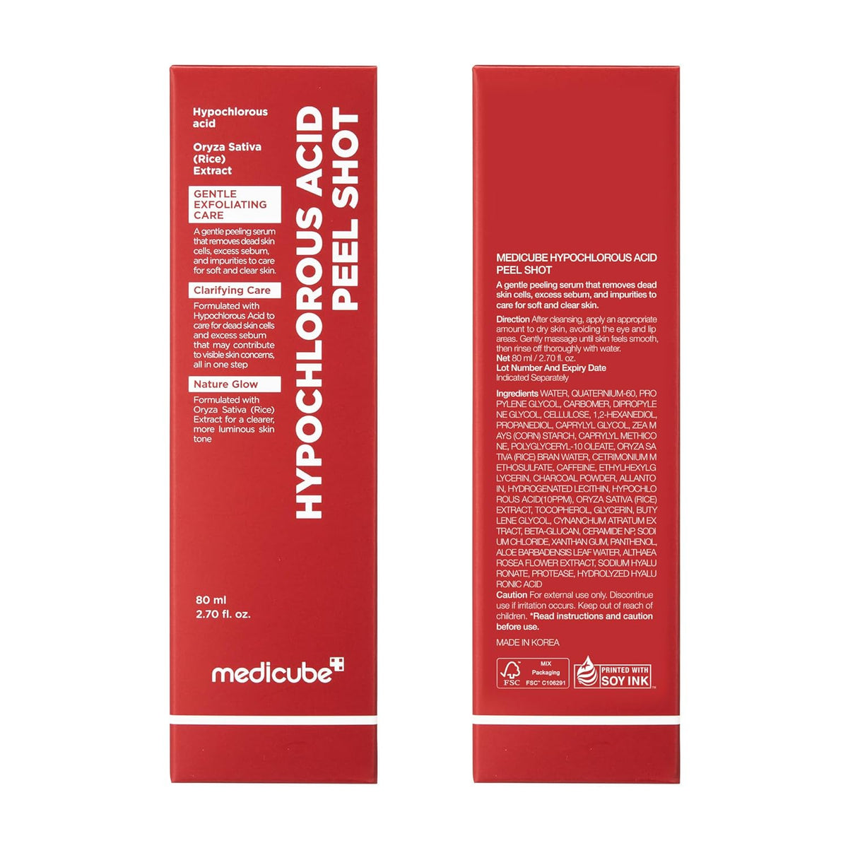 Medicube Hypochlorous Acid Rice Peel Shot - 80ml - Lahab Beauty | لهب بيوتي