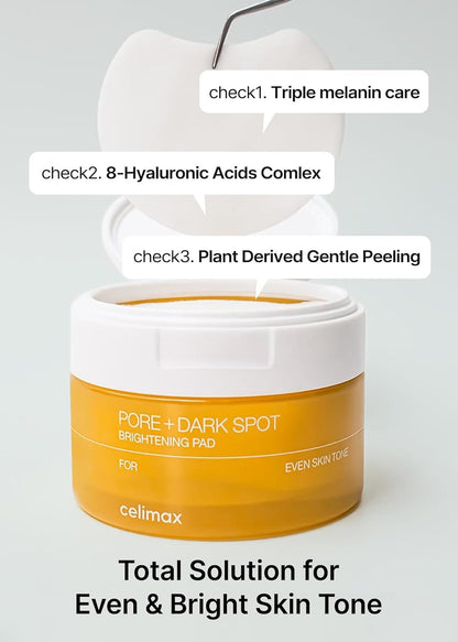 [celimax] PORE + DARK SPOT BRIGHTENING PAD - Lahab Beauty | لهب بيوتي