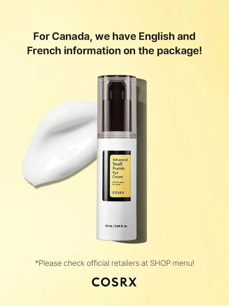 [Cosrx] Advanced Snail Peptide Eye Cream 25ml - Lahab Beauty | لهب بيوتي