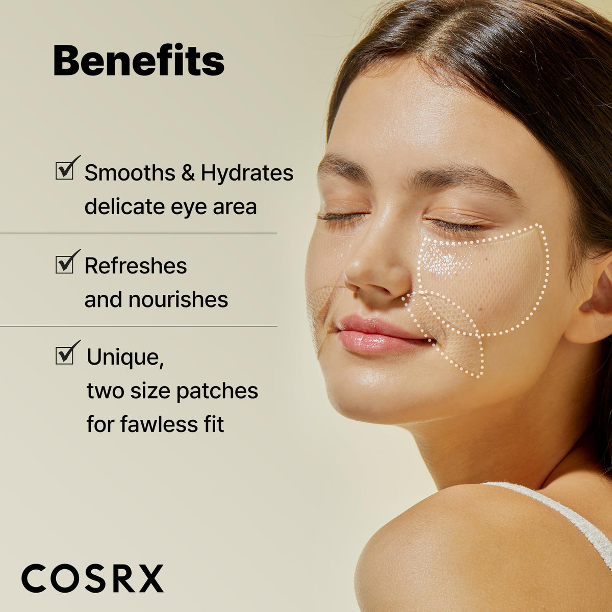 COSRX Collagen Gel Eye Patches 60pcs – PDRN / Peptide / Snail Mucin - Lahab Beauty | لهب بيوتي