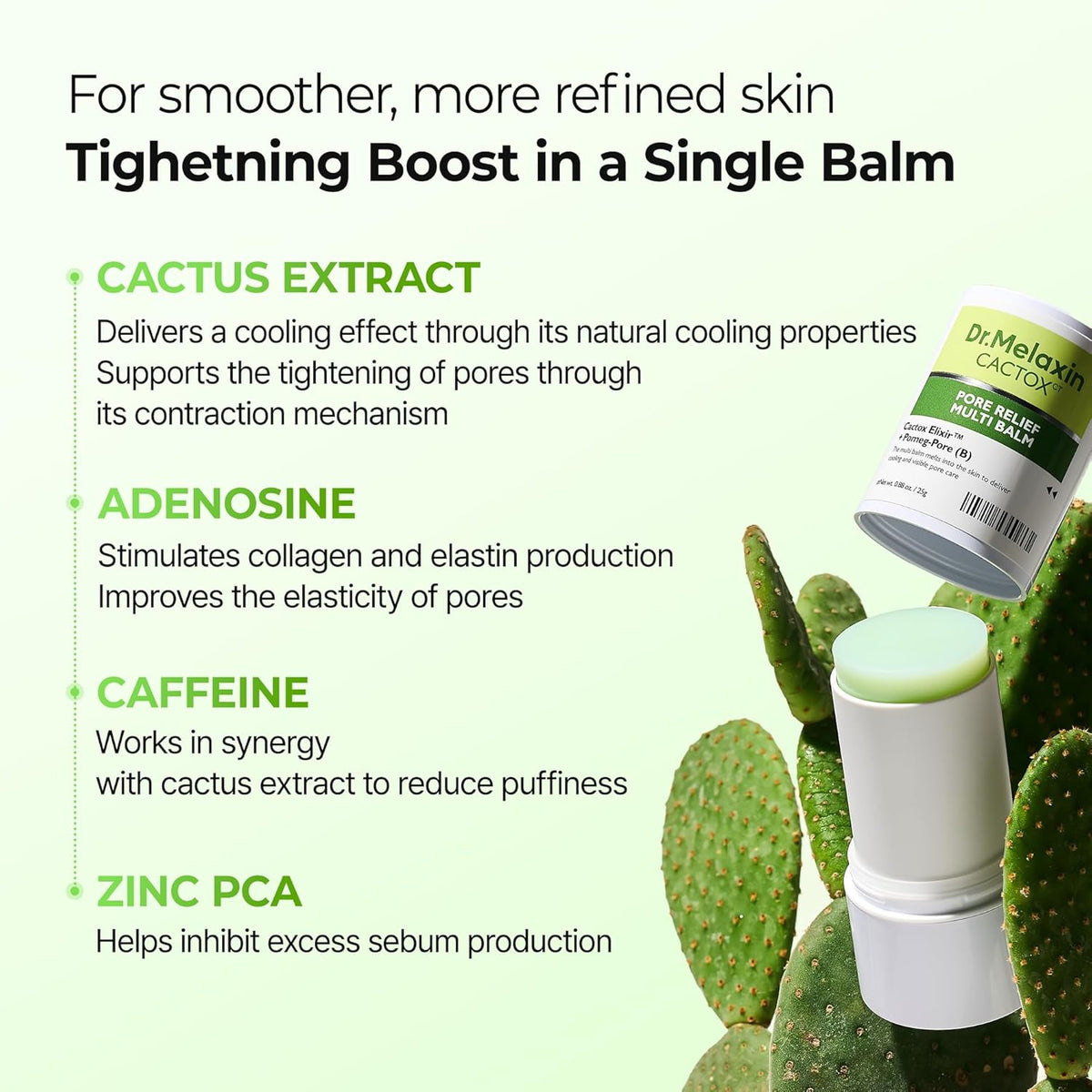 Dr. Melaxin Cactox Pore Relief Multi Balm Stick - Lahab Beauty | لهب بيوتي