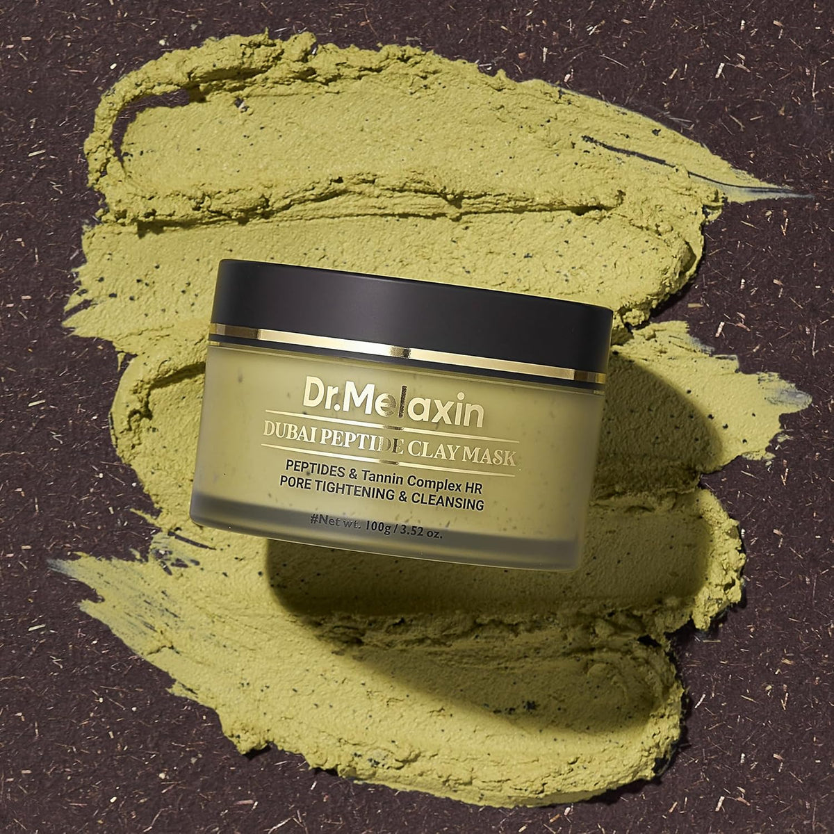 Dr.Melaxin DUBAI Peptide Clay Mask – Moisture-Rich Whipped Charcoal Clay 🖤✨ - Lahab Beauty | لهب بيوتي