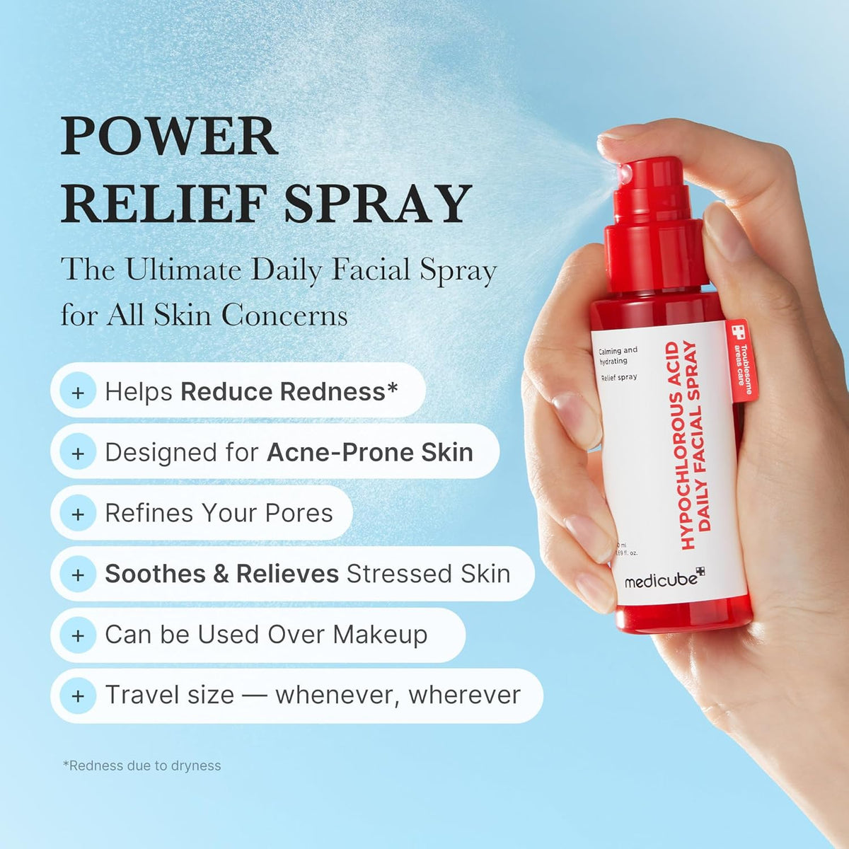 [Medicube] White Mini Booster Pro On-The-Go and Soothing Spray 50ml - Lahab Beauty | لهب بيوتي