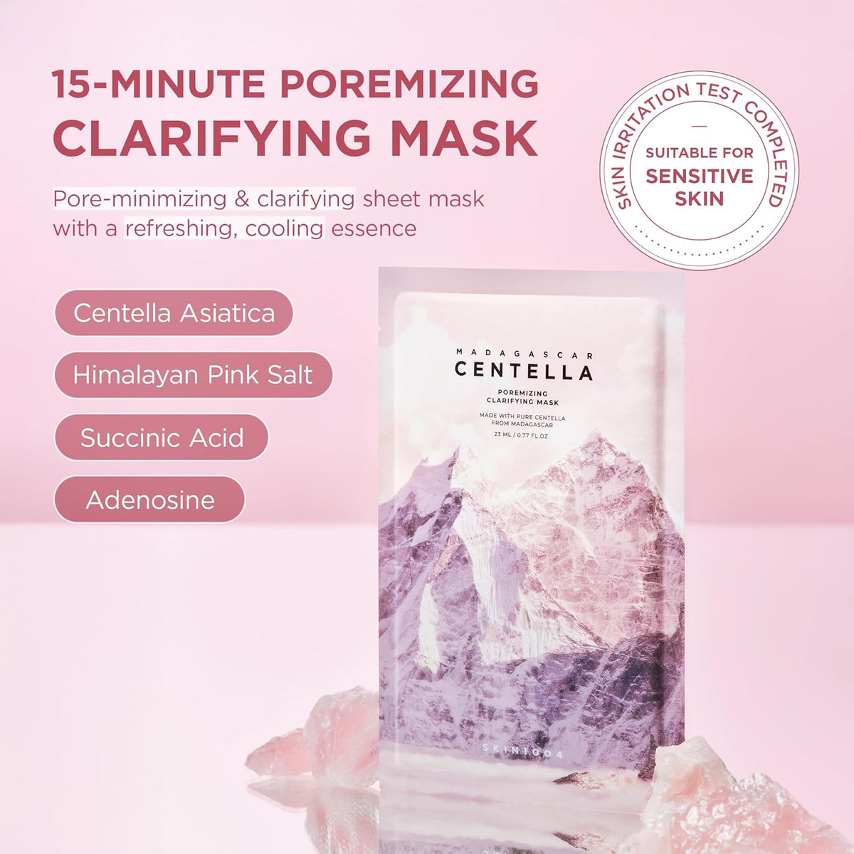 SKIN1004 Madagascar Centella Poremizing Clarifying Mask (5 Sheets) 🌿✨ - Lahab Beauty | لهب بيوتي