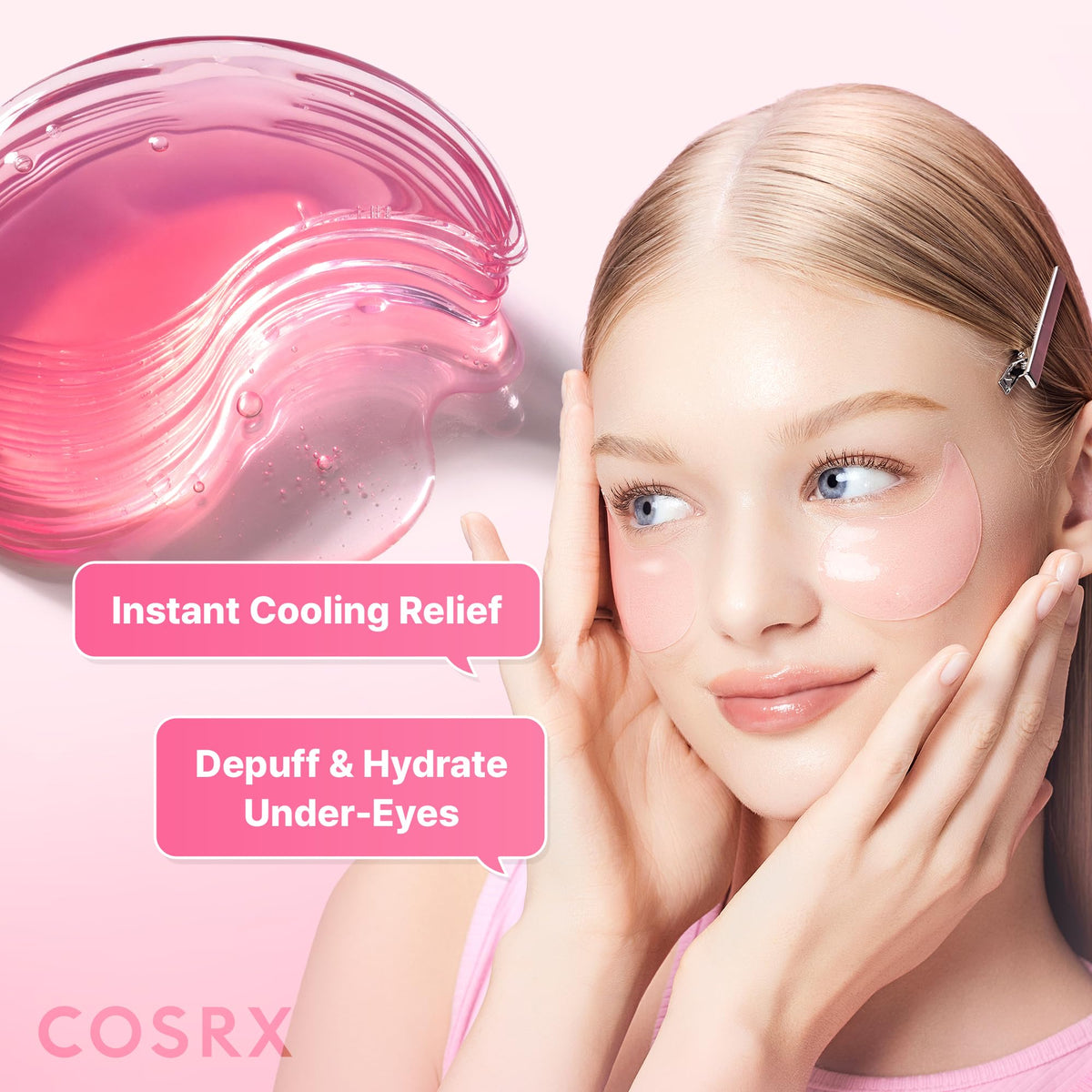 COSRX Collagen Gel Eye Patches 60pcs – PDRN / Peptide / Snail Mucin - Lahab Beauty | لهب بيوتي