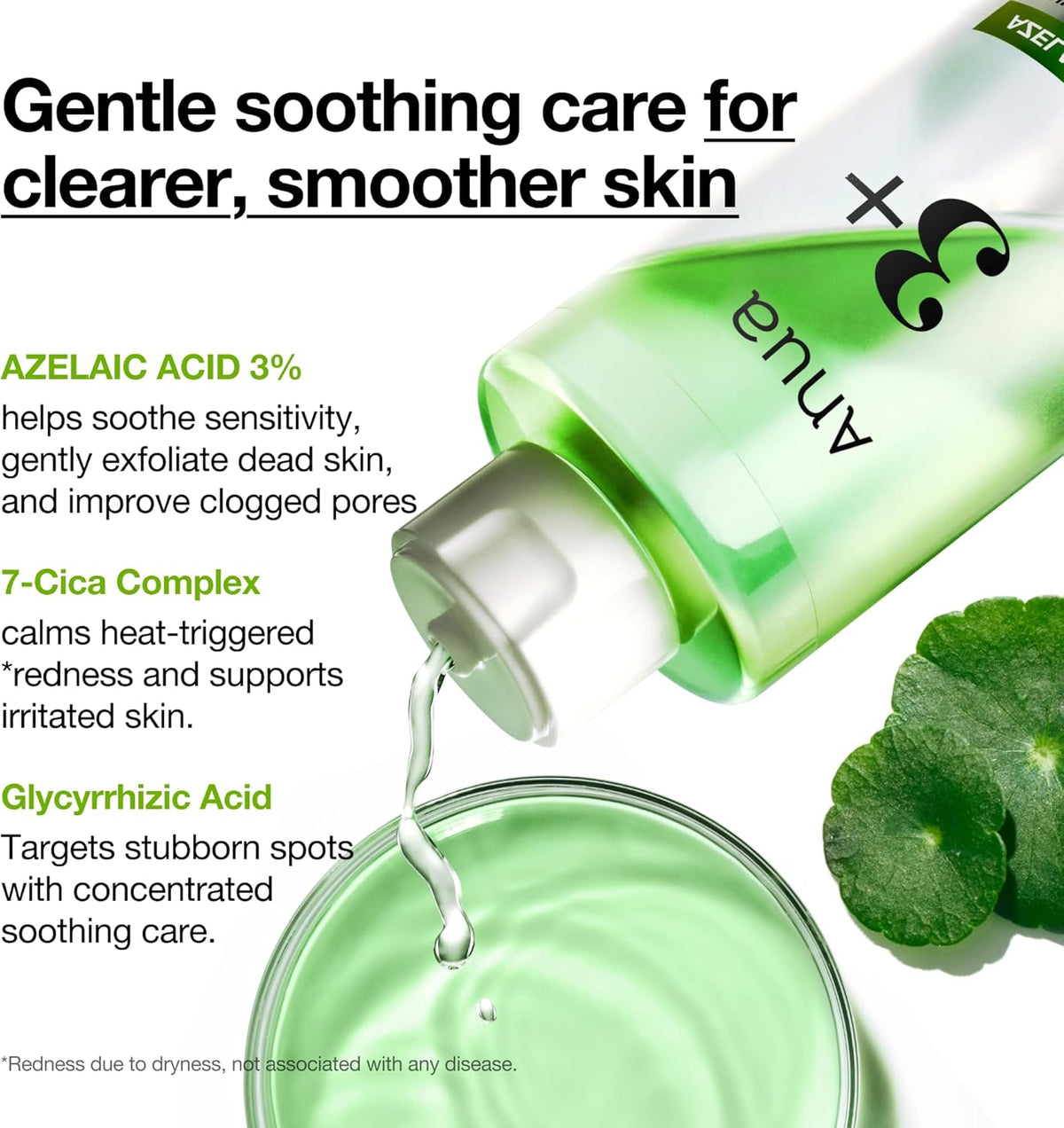 Anua Azelaic Acid 3 CICA Skin Clarifying Toner (8.45 fl oz / 250ml) 🌿✨ - Lahab Beauty | لهب بيوتي