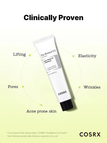 [COSRX] The Retinol 0.3 Cream 20ml - Lahab Beauty | لهب بيوتي