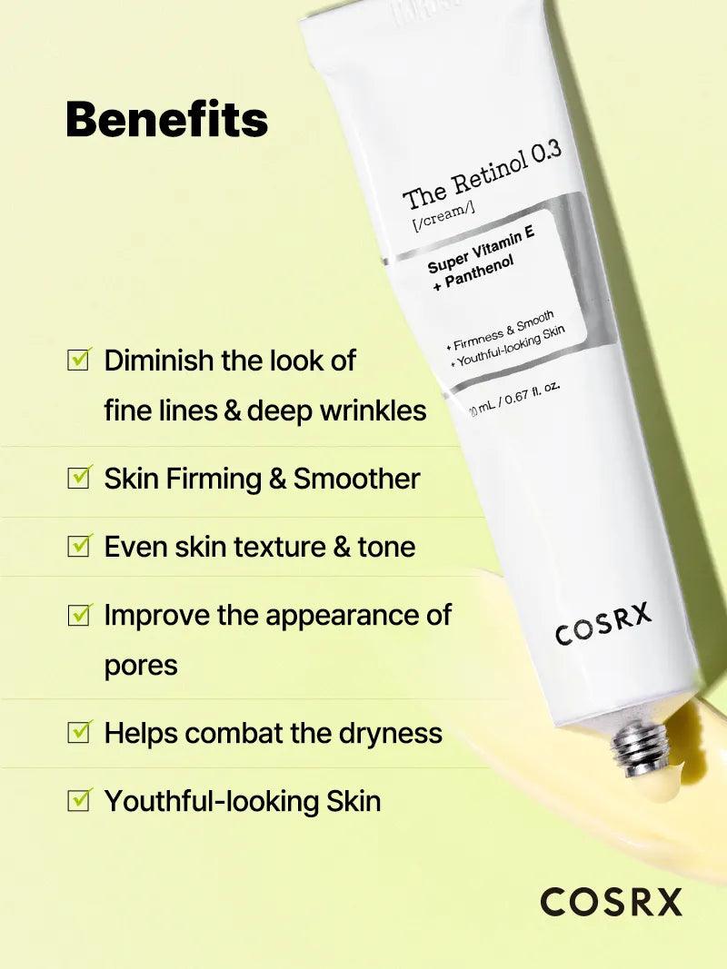[COSRX] The Retinol 0.3 Cream 20ml - Lahab Beauty | لهب بيوتي