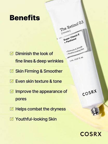 [COSRX] The Retinol 0.3 Cream 20ml - Lahab Beauty | لهب بيوتي
