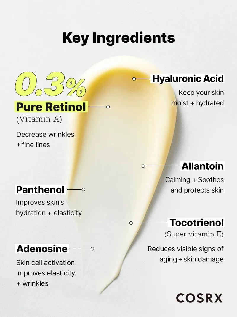 [COSRX] The Retinol 0.3 Cream 20ml - Lahab Beauty | لهب بيوتي