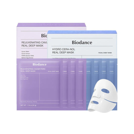 BIODANCE Barrier Rescue Duo: Caviar PDRN & Ceramide Panthenol Real Deep Overnight Gel Mask Set - Lahab Beauty | لهب بيوتي