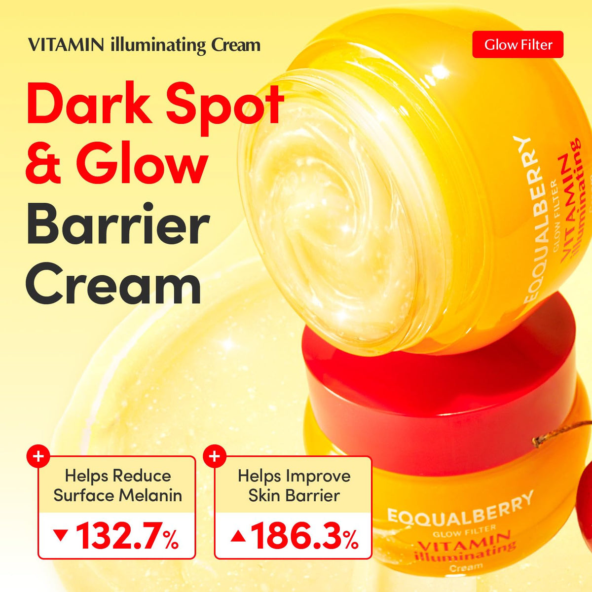 EQQUALBERRY Vitamin Illuminating Cream - 50ml - Lahab Beauty | لهب بيوتي