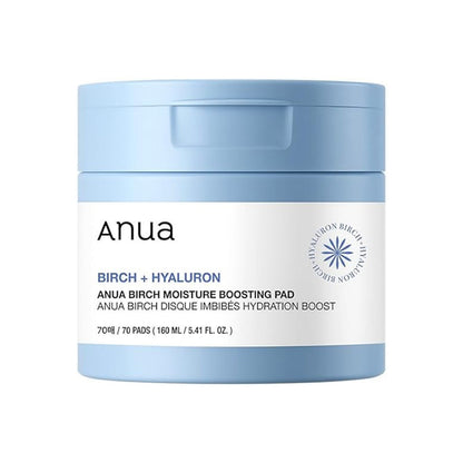 Anua Birch Moisture Boosting Toner Pads – Hydrating & Soothing (160ml) - Lahab Beauty | لهب بيوتي