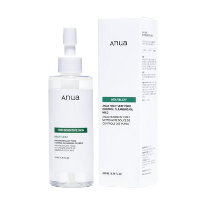 [Anua] Heartleaf Pore Control Cleansing Oil Mild 200ml - Lahab Beauty | لهب بيوتي