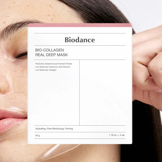 [BIODANCE] Pink Bio-Collagen Real Deep Mask | 4ea/ 8ea/ 12ea/ 16ea - Lahab Beauty | لهب بيوتي