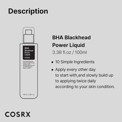 [COSRX] BHA Blackhead Power Liquid 100ml - Lahab Beauty | لهب بيوتي