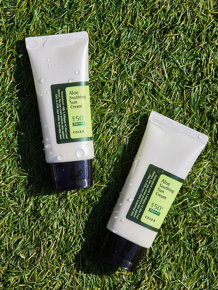 [Cosrx] Aloe Soothing Sun Cream SPF50+ PA+++ 50ml - Lahab Beauty | لهب بيوتي