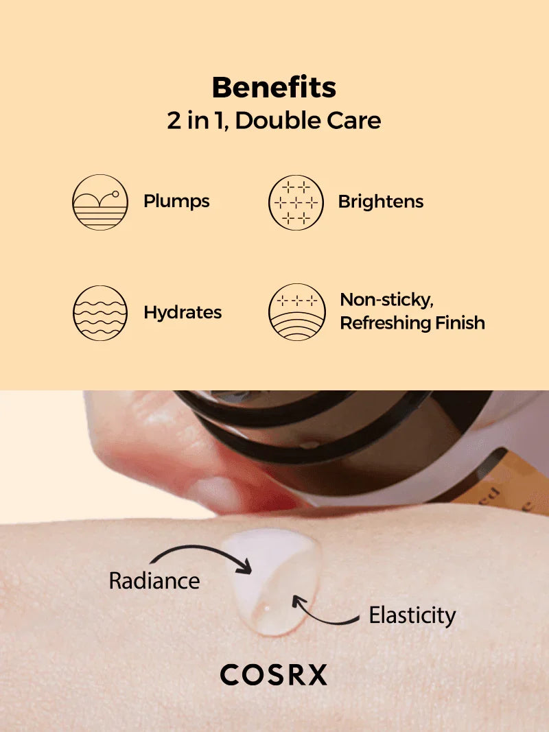 [Cosrx] Advanced Snail Radiance Dual Essence – Double the Power, Double the Glow 80ml - Lahab Beauty | لهب بيوتي