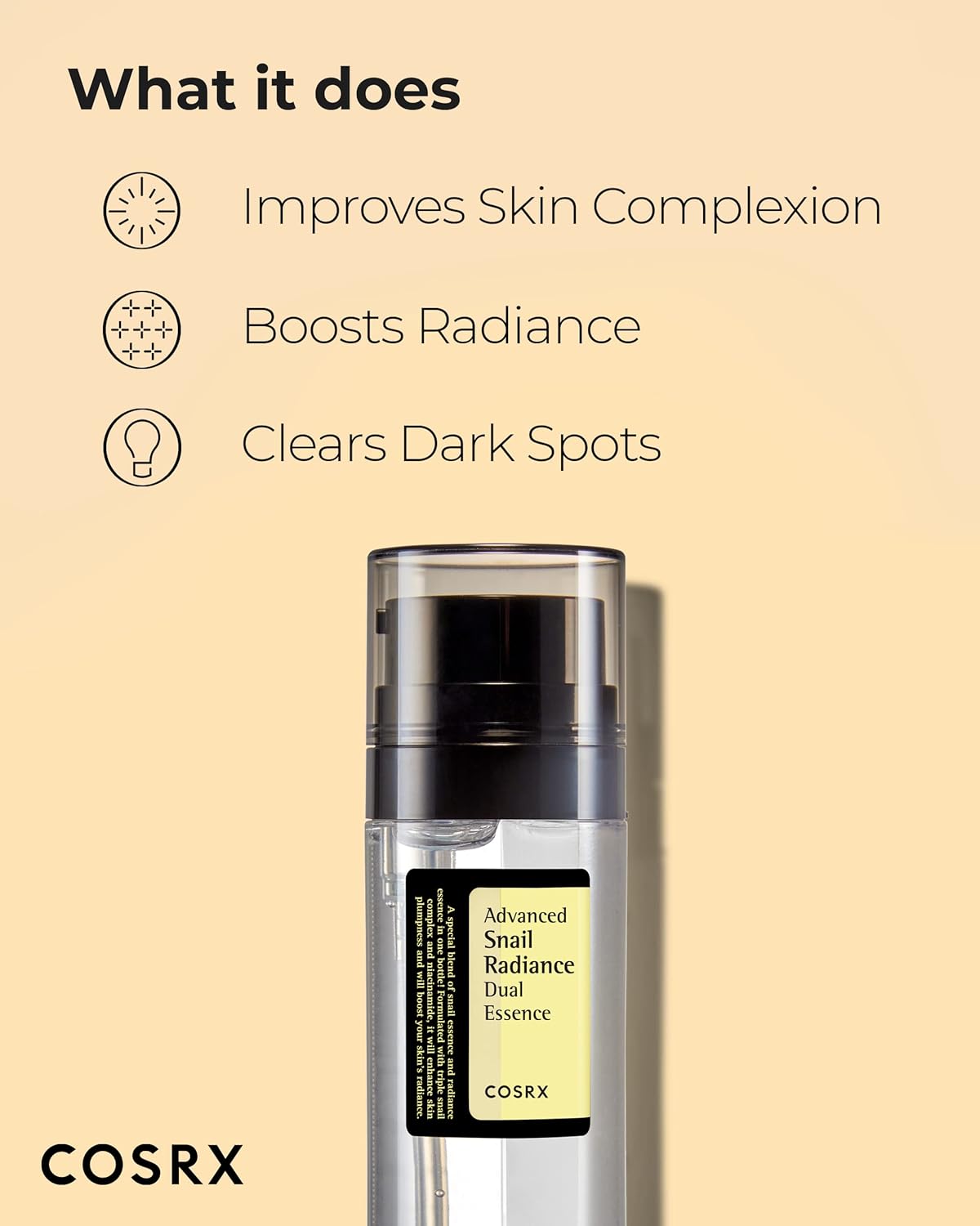 [Cosrx] Advanced Snail Radiance Dual Essence – Double the Power, Double the Glow 80ml - Lahab Beauty | لهب بيوتي