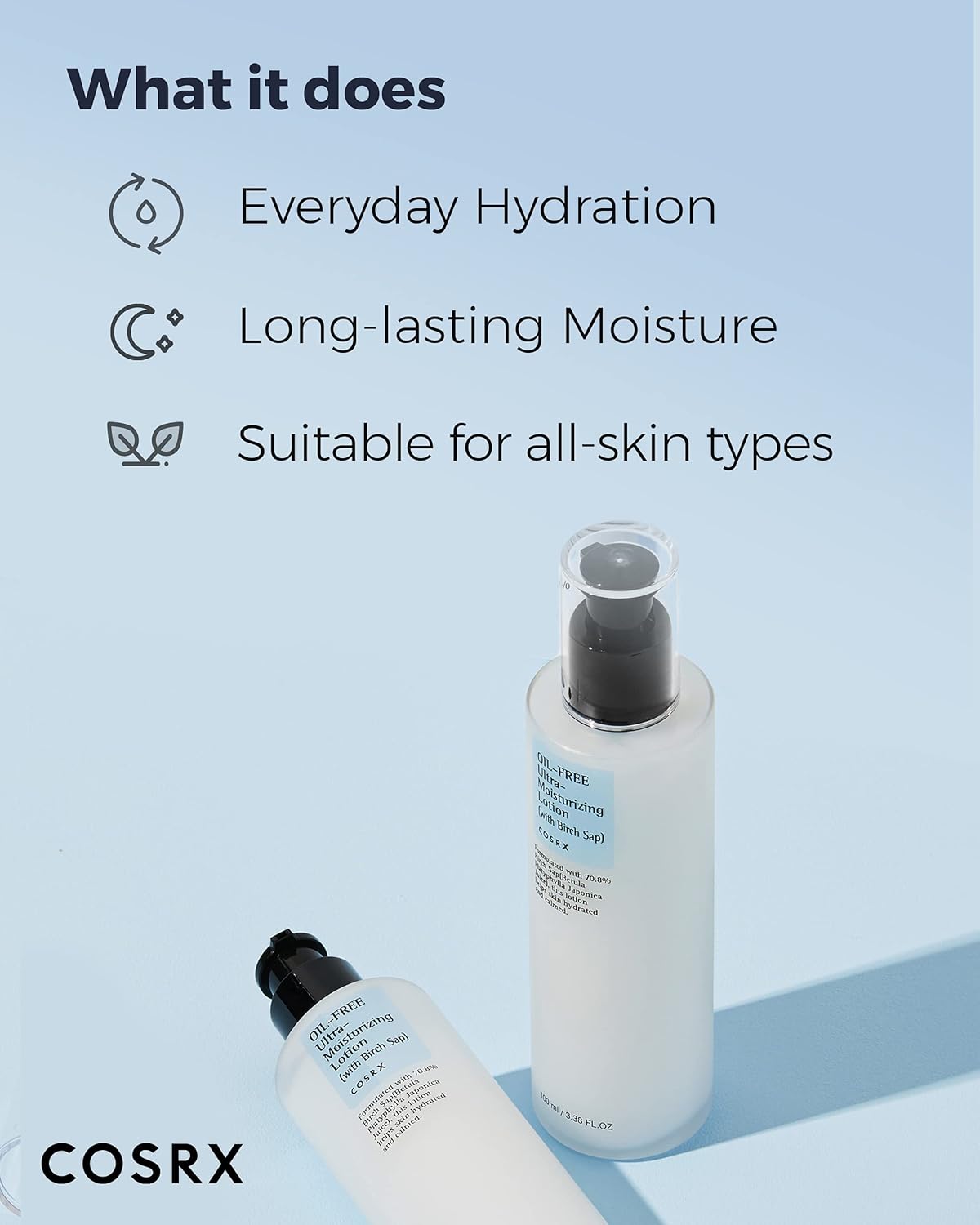 [Cosrx] Oil-Free Ultra-Moisturizing Lotion with Birch Sap – Lightweight Hydration for Calm, Balanced Skin 100ml - Lahab Beauty | لهب بيوتي