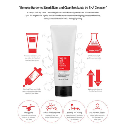 [Cosrx] Salicylic Acid Daily Gentle Cleanser 150ml - Lahab Beauty | لهب بيوتي
