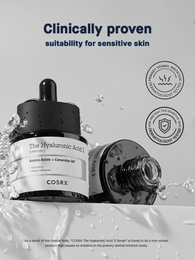 COSRX The Hyaluronic Acid 3 Serum – Deep Hydration for Plump, Supple Skin - Lahab Beauty | لهب بيوتي