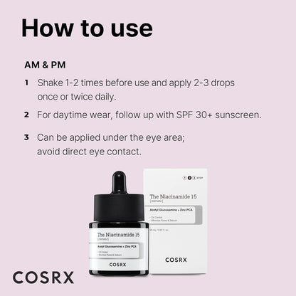 [Cosrx] The Niacinamide 15 Serum 20ml - Lahab Beauty | لهب بيوتي