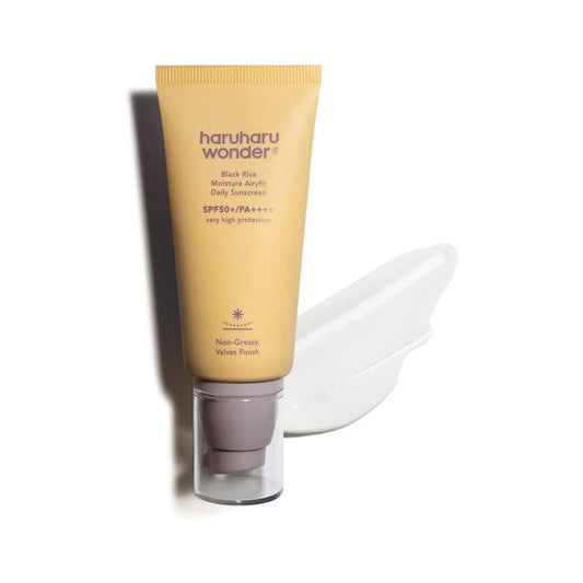 haruharu wonder Black Rice Moisture Airyfit Daily Sunscreen SPF50+/PA++++ - Lahab Beauty | لهب بيوتي