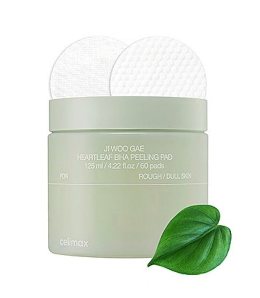 [Celimax] Ji Woo Gea Heartleaf BHA Peeling Pad (60ea) - Lahab Beauty | لهب بيوتي
