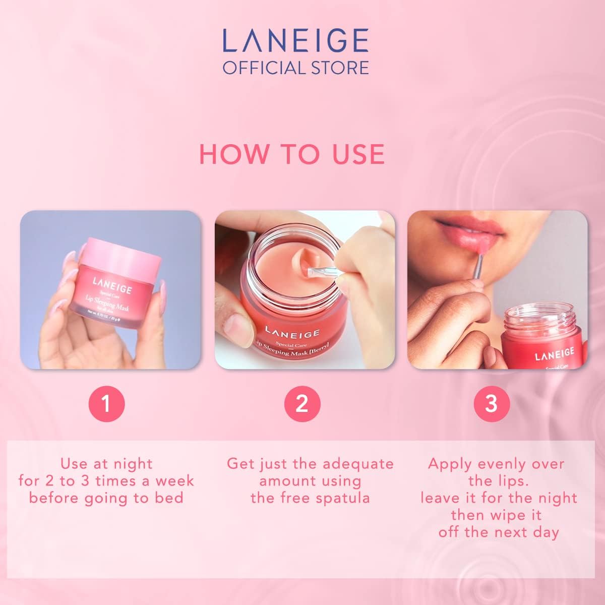 [Laneige] Lip Sleeping Mask EX – Berry (20g) - Lahab Beauty | لهب بيوتي